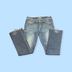 Buckle BKE jeans, darker color, wide legged